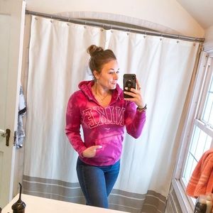 CUSTOM NIKE Spellout Bleach Dye Hoodie - M